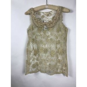 NWT Moulinette Soeurs Tulle Shell Beaded $138 S